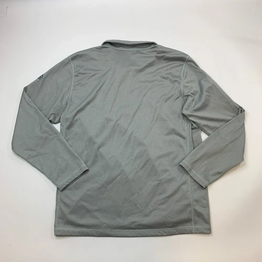 The North Face Fleece Mens XL Extra Large Ash Gray 1/4 Zip Tech Lightweight Top